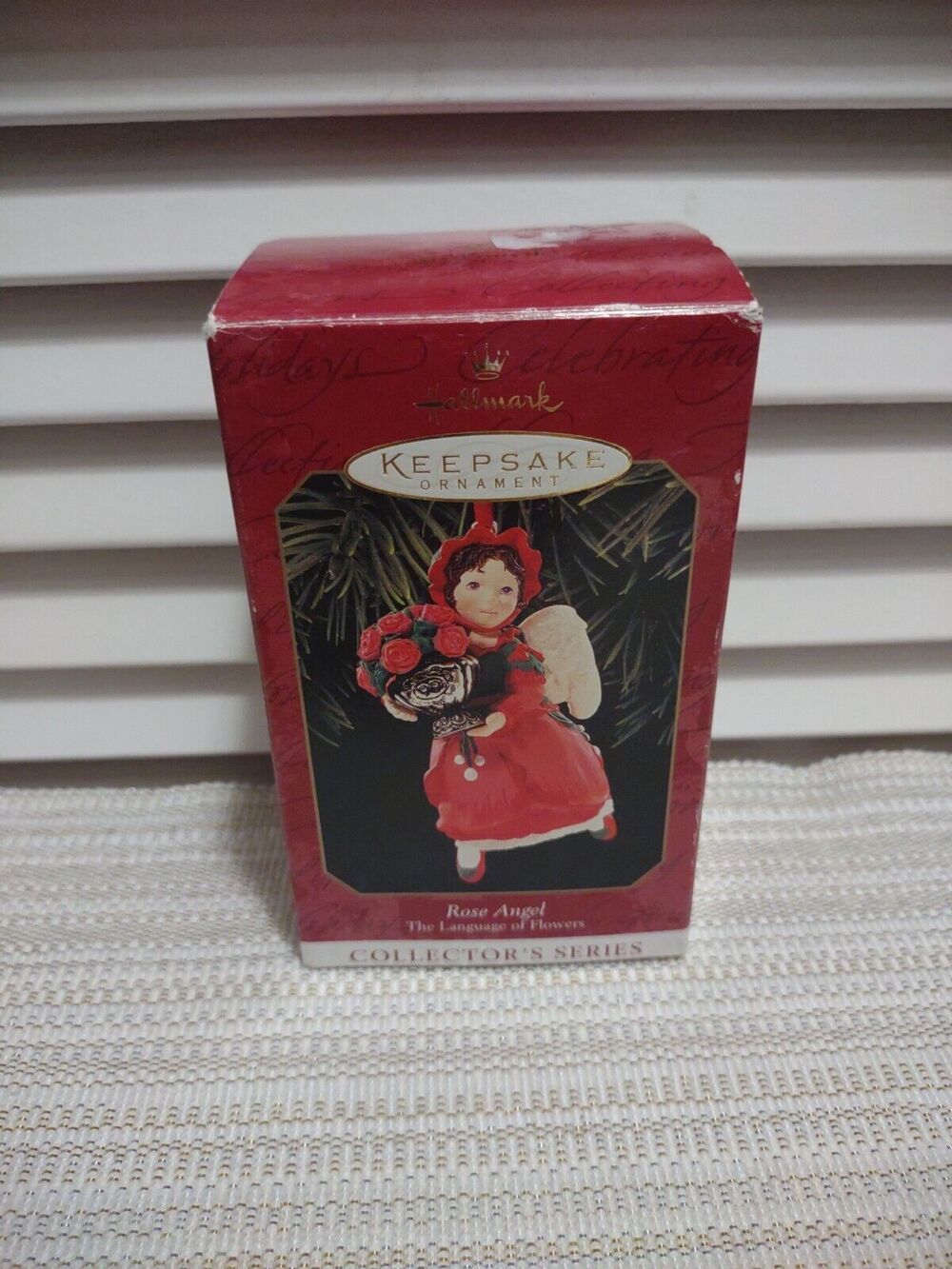 Hallmark 1999 Keepsake Christmas Ornament Rose Angel The Language of Flowers